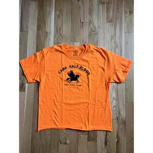 Percy Jackson Camp Half Blood Pegasus DIY Orange T-shirt Teen Woman (size S)
